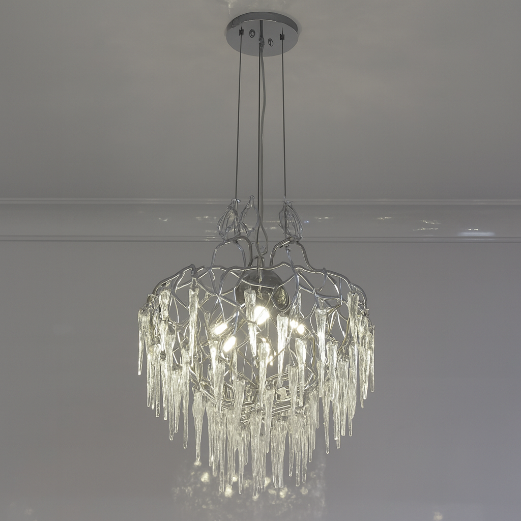 Люстра з підвісками у вітальню Artlight цоколь G9 ламп 8 шт колір Хром 9044/600ACH, фото 1