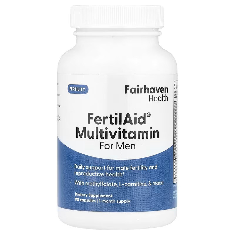 Репродуктивне здоров'я чоловіків, FertilAid Multivitamin for men, Fairhaven Health, мультивітаміни, 90 капсул, фото 1