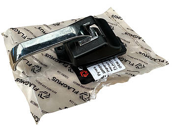 Ручка двері внутрішня (гачок) ВАЗ 2107 метал хром з кільцем, FLAGMUS