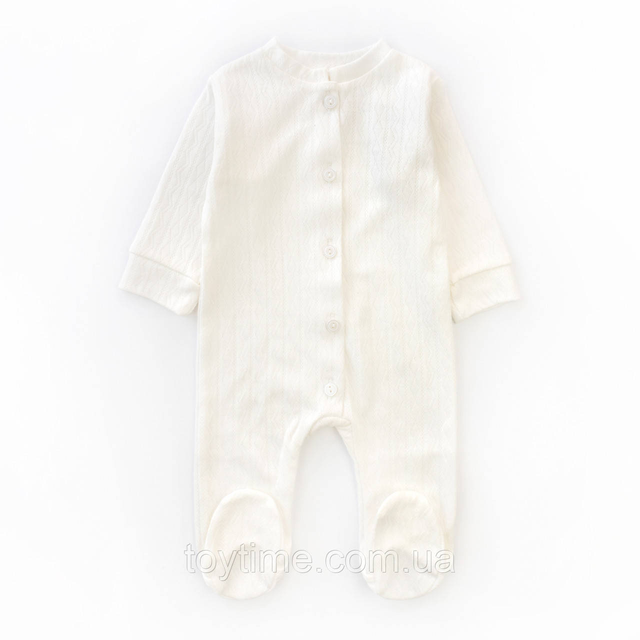 Чоловічок для новонароджених з гудзиками Pure, фото 1