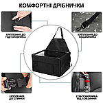 Велика Складна Автопереноска Каркасна на 12 Трубок Для Дрібних і Середніх Порід Собак в Машину Zmaker 48X39X27 см Чорна, фото 4