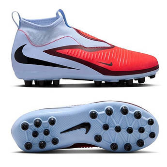 Дитячі футбольні бутси Nike Phantom 6 High Academy AG HQ2034-400, Жовтогарячий, Розмір (EU) — 32
