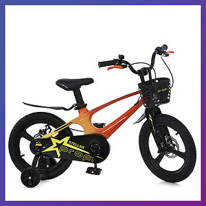 Велосипед дитячий двоколісний на магнієвій рамі Profi MB 141020 14" зріст 90-115 см вік 3 до 6 років Червоний