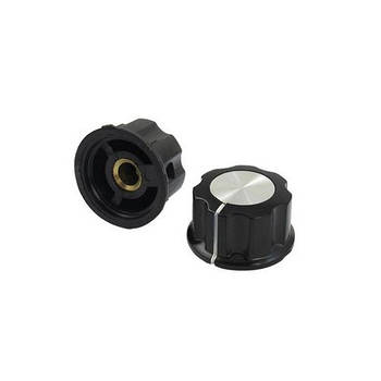 Ковпачок ручка для потенціометра енкодера MF-A03, 10шт, пластик метал, 26.5мм