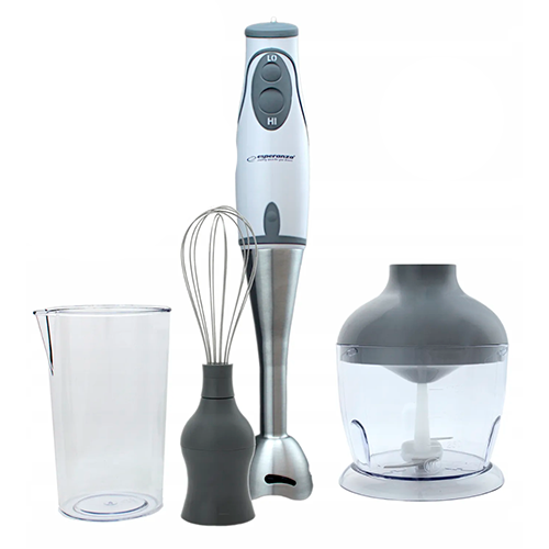 Блендер ручний 3 в 1 Esperanza EKM003E Pesto 450W 750 мл Grey
