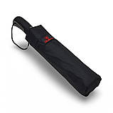 Парасолька автомат Feeling Rain M2312K чоловічий на 12 спиць антивітер Чорний гумова ручка, фото 4