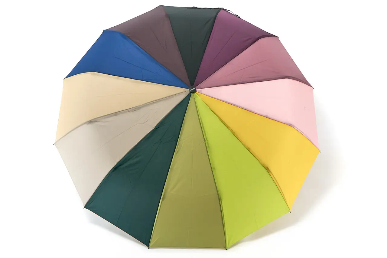 Парасолька автомат Fiaba F22-1220 Веселка антивітер на 12 карбонових спиць, фото 1