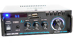 Підсилювач UKC A3 — Bluetooth, USB,SD,FM, MP3 + AUX 2х канальний 2x120W ORG