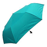 Парасоля жіноча механічна TheBest 612 на 8 сталевих спиць Бірюза, фото 2