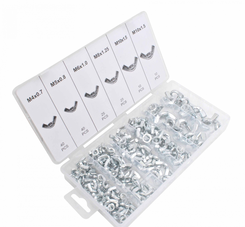Набір гайок баранчиків M4, M5, M6, M8, M10/150 шт. ASTA A-TC548, фото 1