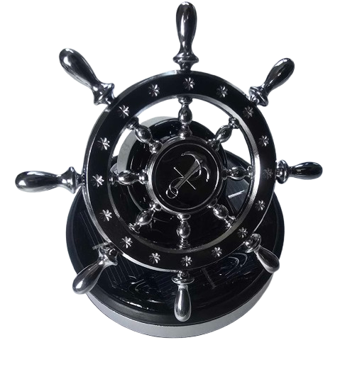 Ароматизатор автомобільний Штурвал на сонячній батареї (Сірий), фото 1