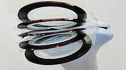 Кольорова декоративна стрічка (нитка) для дизайну нігтів 1 мм. Кавовий