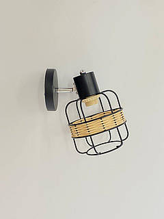 Настінне бра на 1 плафон B-91180K/1 чорний+хром