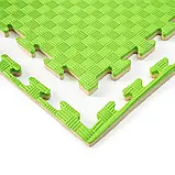 Мат-пазл WCG EVA 100 х 100 х 2 см - зелено-бежевий, фото 3