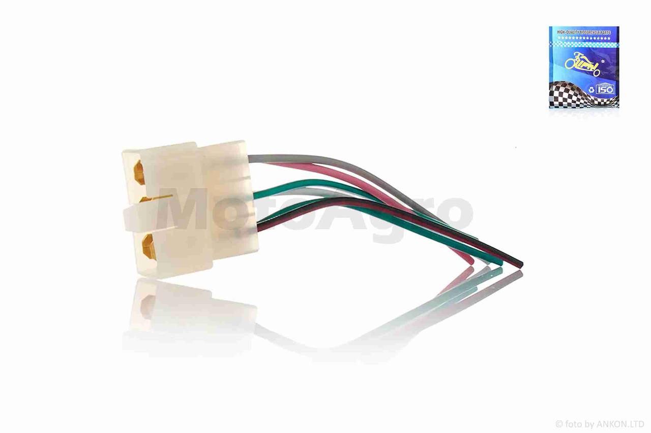 Роз'єм реле зарядки китайський скутер 6 тато дроти "LIPAI" AT-9529, фото 1