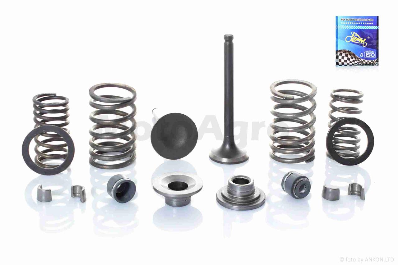 Клапани ГРМ китайський скутер 80/100 L62 d20.1/22.9mm у зборі "LIPAI" AT-19202, фото 1