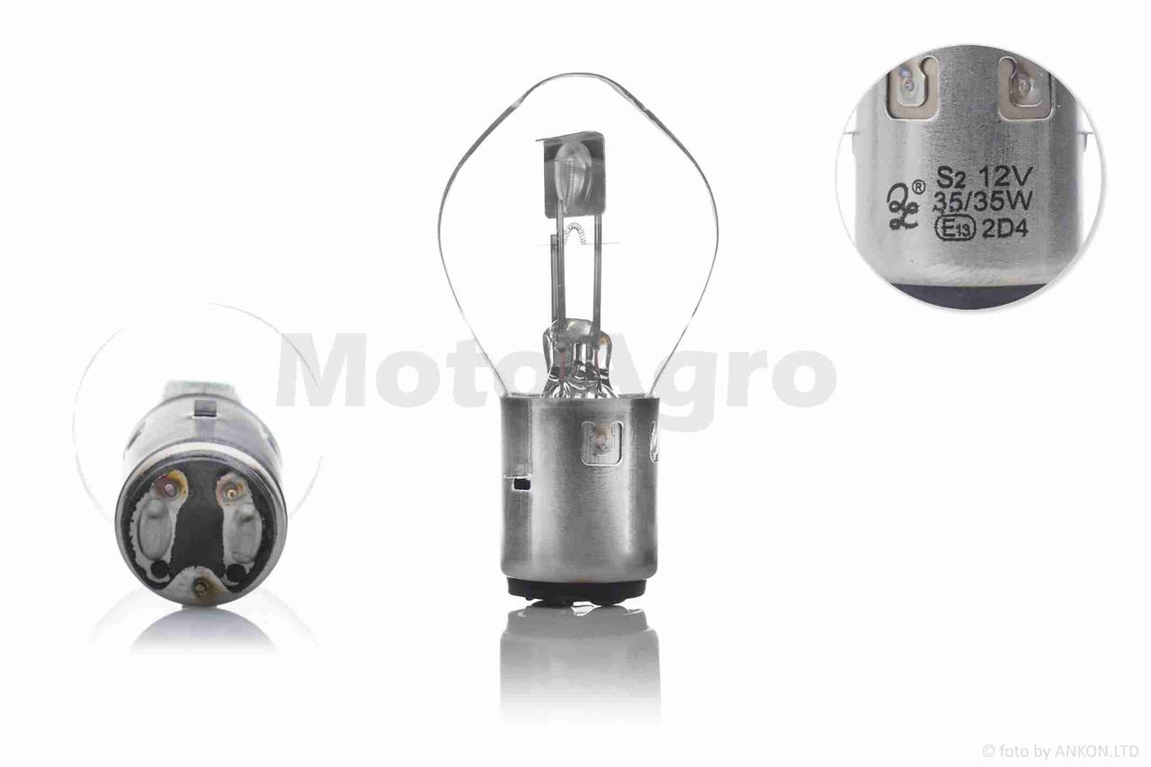 Лампа фари H6 (BA20D) 12 вольт 35/35W груша "LIPAI" AT-5033, фото 1