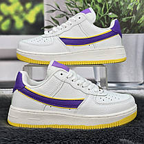 Кросівки жіночі Navigator білі з фіолетовим еко-шкіра 8155, фото 3