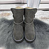 Уггі жіночі зимові Inblu сірі з натуральної замші на хутрі 8145, фото 7