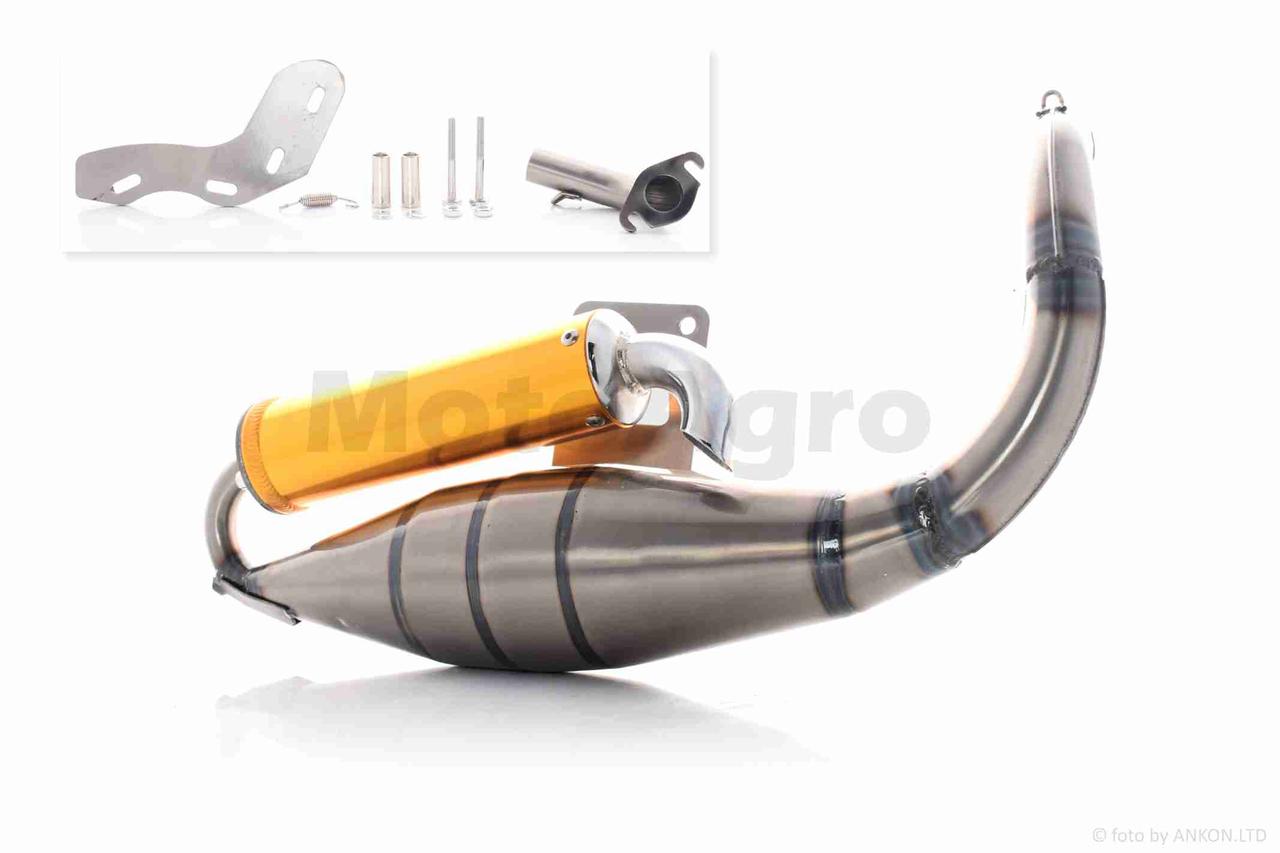 Глушник на скутер хонда діо AF27/28 тюнінг (золото), фото 1