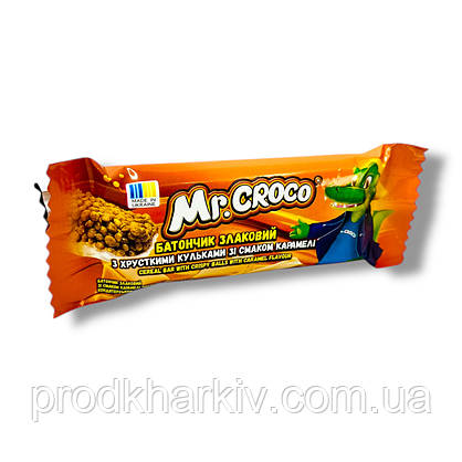 Батончик Mr. Croco зі смаком карамелі 20г, фото 2