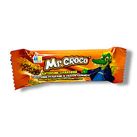 Батончик Mr. Croco зі смаком карамелі 20г
