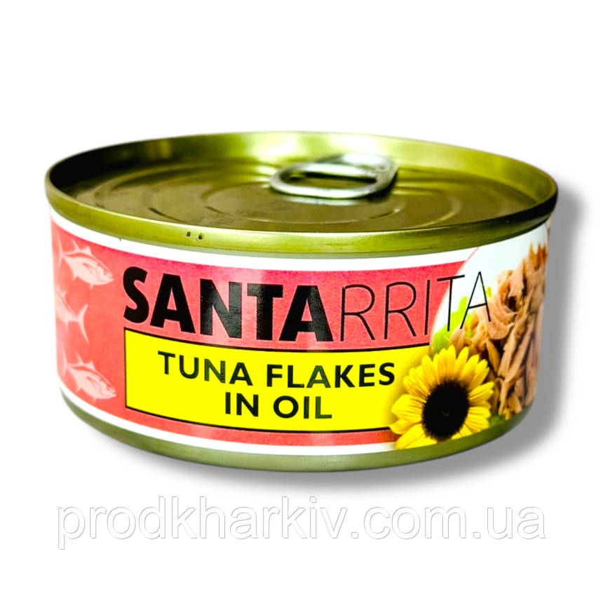 Тунець шматочками в олії SANTA RRITA 150 грамів, фото 1