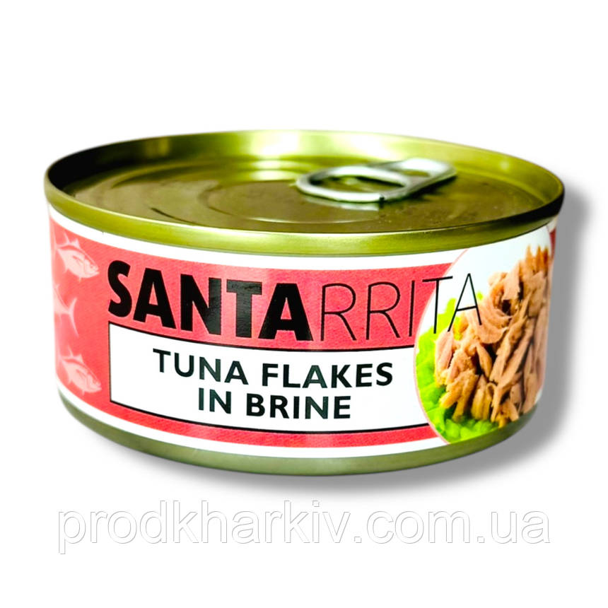 Тунець шматочками у власному соку SANTARRITA 150 грамів, фото 1