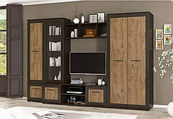 Стінка у вітальню Конго ширина 3000 мм колір Венге + Дуб Апріл