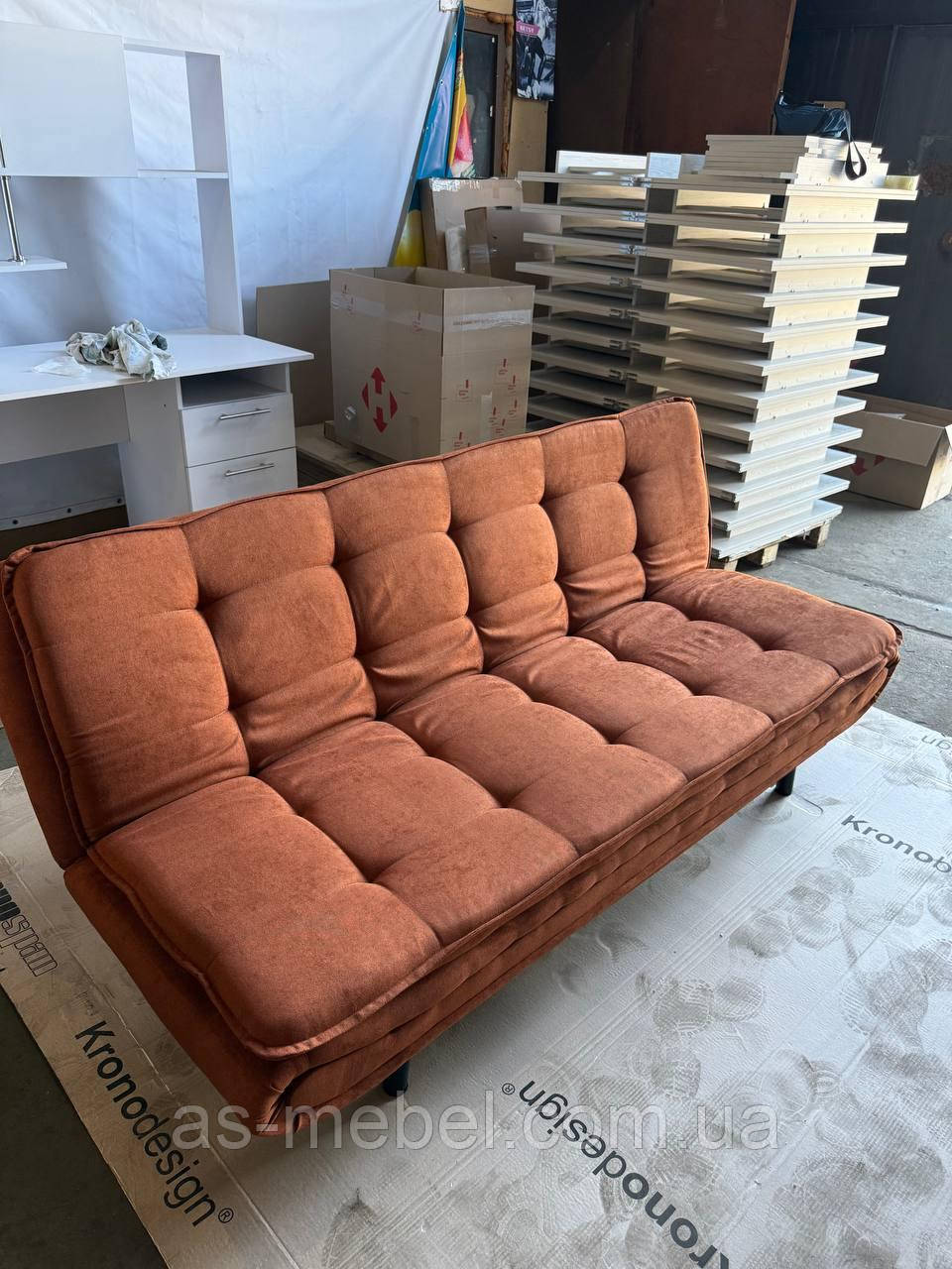 Диван розкладний Кентуккі Помаранчевий, фото 1