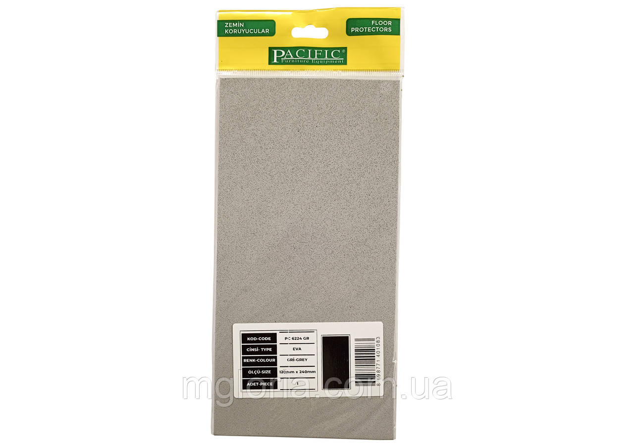 Підп'ятник повстяний самоклеючийся сірий 120 х 240 мм