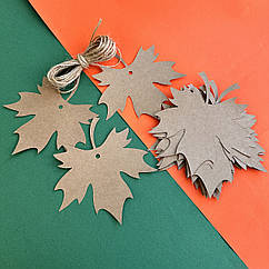 Гірлянда Листочки кленові крафт, 20 листочків, 2 м