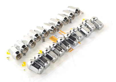 Гайка М12х1.25x35 колеса хром. конус закр. з виступом, під ключ 17 (20 шт.) Walline