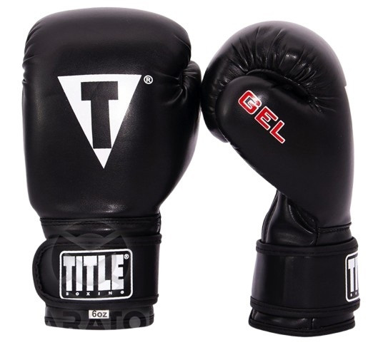 Рукавички для боксу Maraton TITLE 8 унцій колір чорний, фото 1
