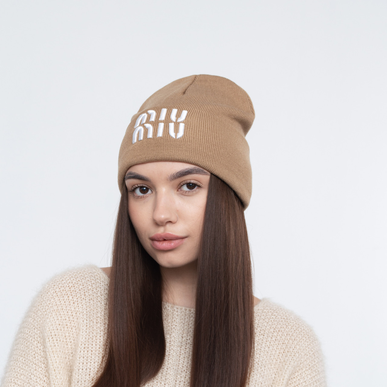 Шапка "Домік" Miu Miu кемел