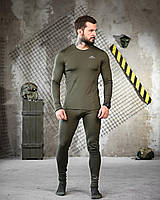 Термобілизна олива тактична Термо білизна зелена на флісу активна