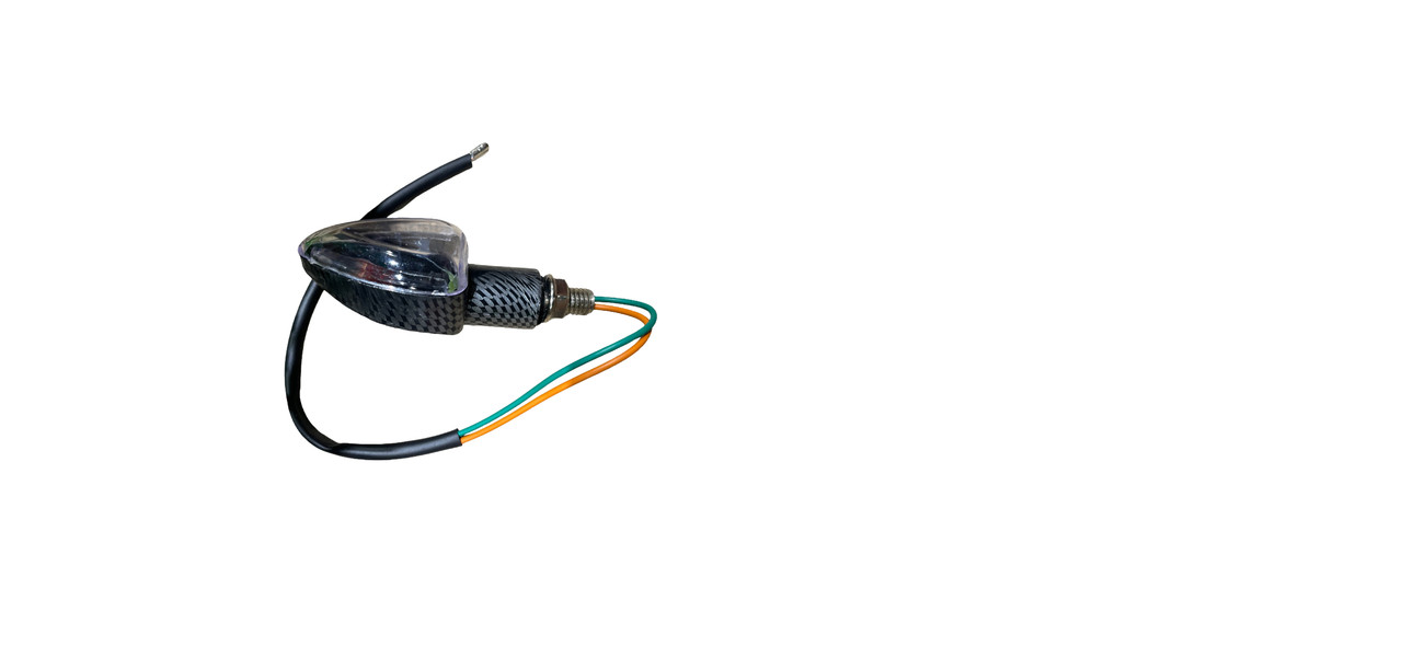 Поворот міні стрілоподібний (карбон, прозорий) KOMATCU