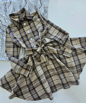 Сукня для дівчинки фланель Ксенія, розміри 116-164, фото 1