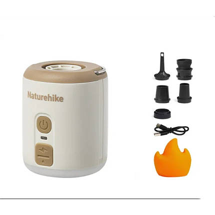 Міні насос - нічник - вентилятор Naturehike CNK2300DQ022, бежевий, фото 1