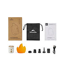 Міні насос - нічник - вентилятор Naturehike CNK2300DQ022, бежевий, фото 2