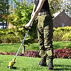 Акумуляторний садовий набір 2 в 1 48 V з двома АКБ, універсальний тример і мініпила для дачі, фото 2