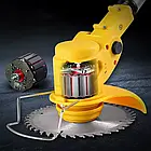 Акумуляторний садовий набір 2 в 1 48 V з двома АКБ, універсальний тример і мініпила для дачі, фото 6