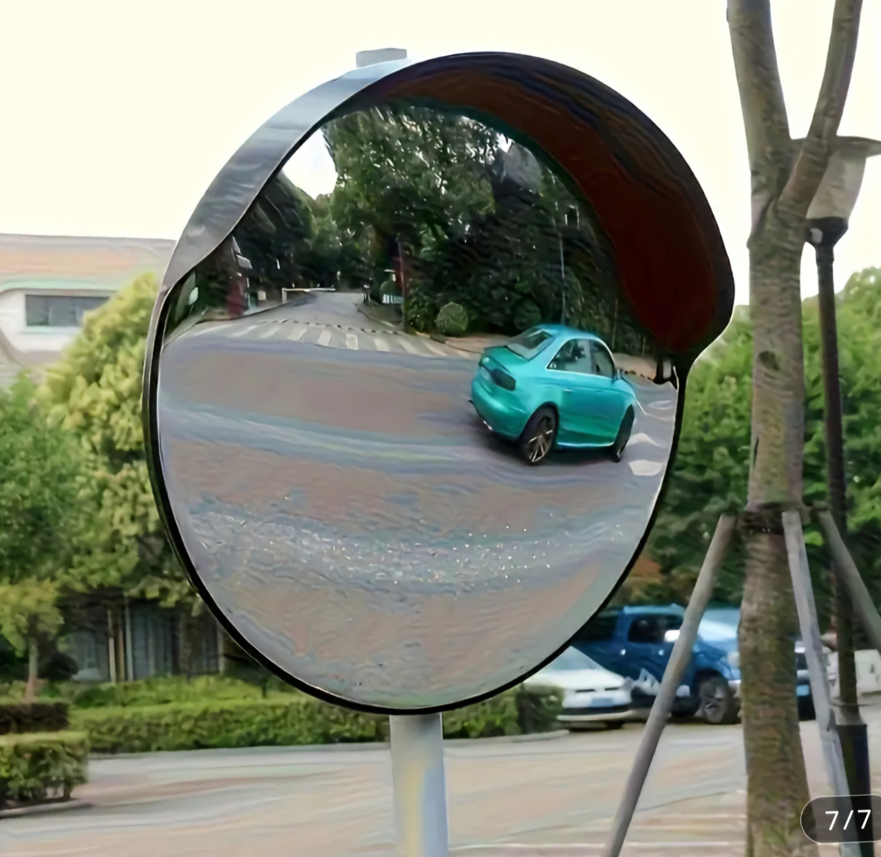 Дорожнє дзеркало безпеки огляду 60 см акрил, фото 1