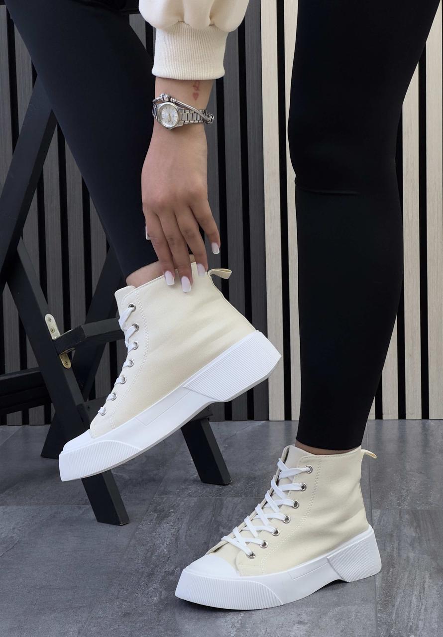 Кросівки жіночі 8 пар у ящику бежевого кольору 36-41, фото 1