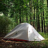Намет надлегкий тримісний з футпринтом Naturehike Cloud Up 3 Updated NH18T030-T, 20D, темно-зелений, фото 7