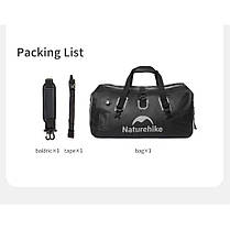 Водонепроникна дорожня сумка Naturehike CNK2450XB015, 40 л, чорна, фото 2