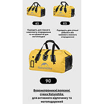 Водонепроникна дорожня сумка Naturehike CNK2450XB015, 40 л, чорна, фото 4