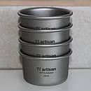 Набір чарок з титану, стопки титанові Tiartisan titanium 35 мл 4 шт, фото 2