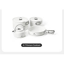 Каструля із керамічним антипригарним покриттям Naturehike CNK2450CF013, 3 л, алюміній, фото 3