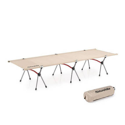 Ліжко складане Naturehike NH20JJ009, алюміній, бежевий, фото 1
